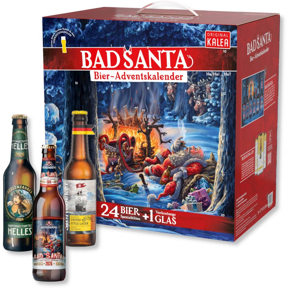 Kalea Bier-Adventskalender 2026 Bad Santa