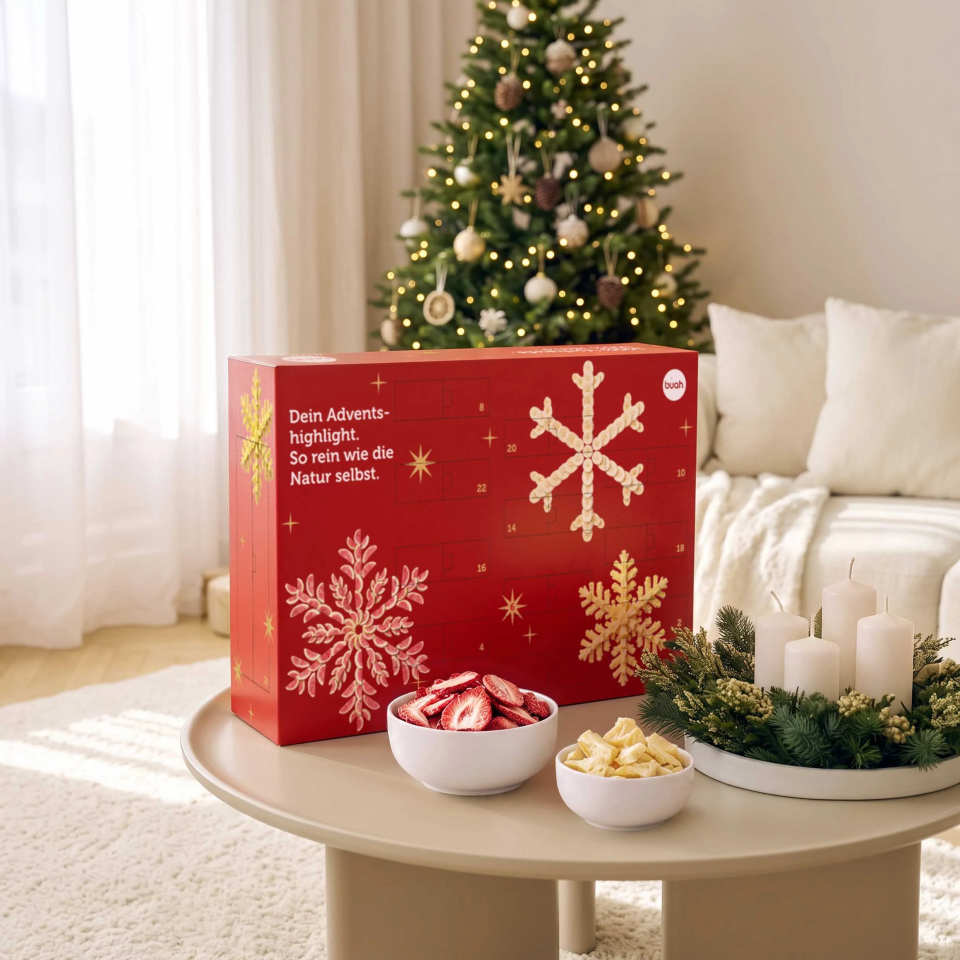 buah Fruchtsnack-Adventskalender 2026