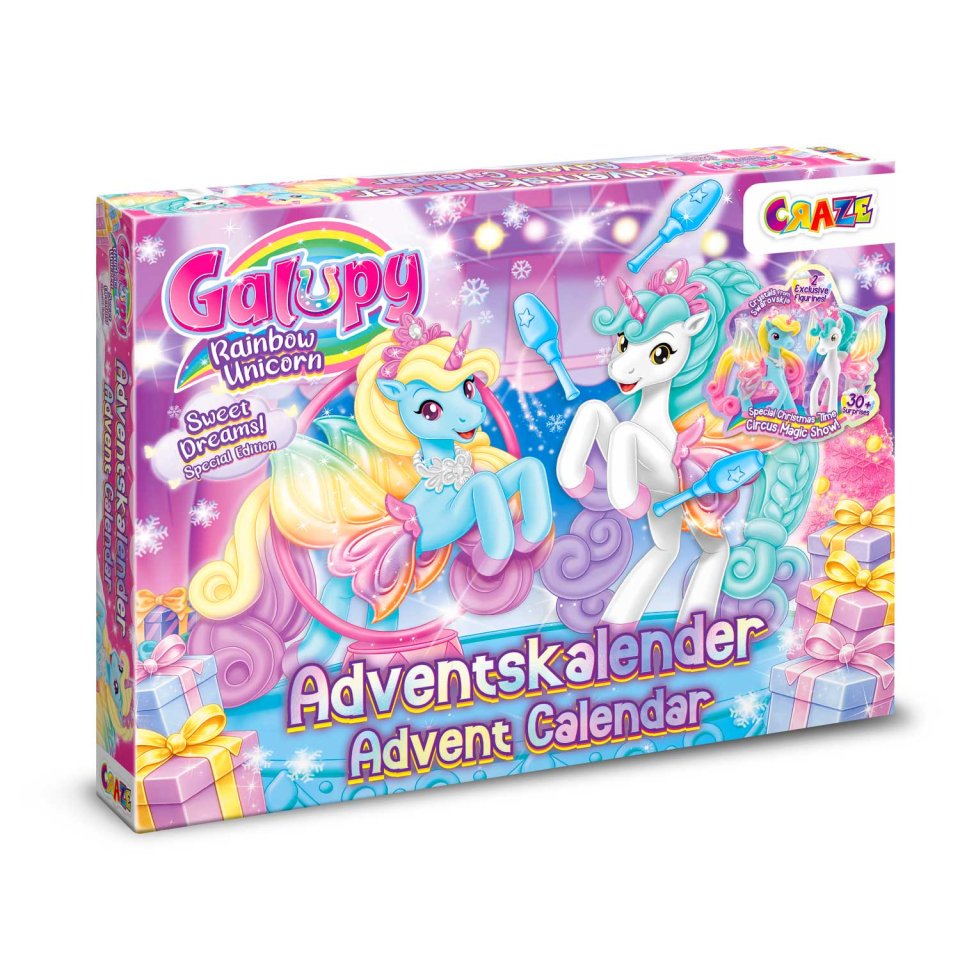 CRAZE Galupy Einhorn-Adventskalender 2026
