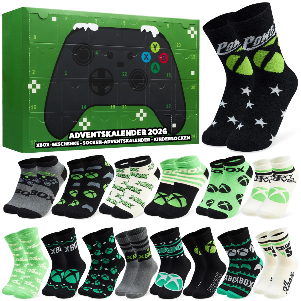 Get Trend Xbox Socken-Adventskalender 2026