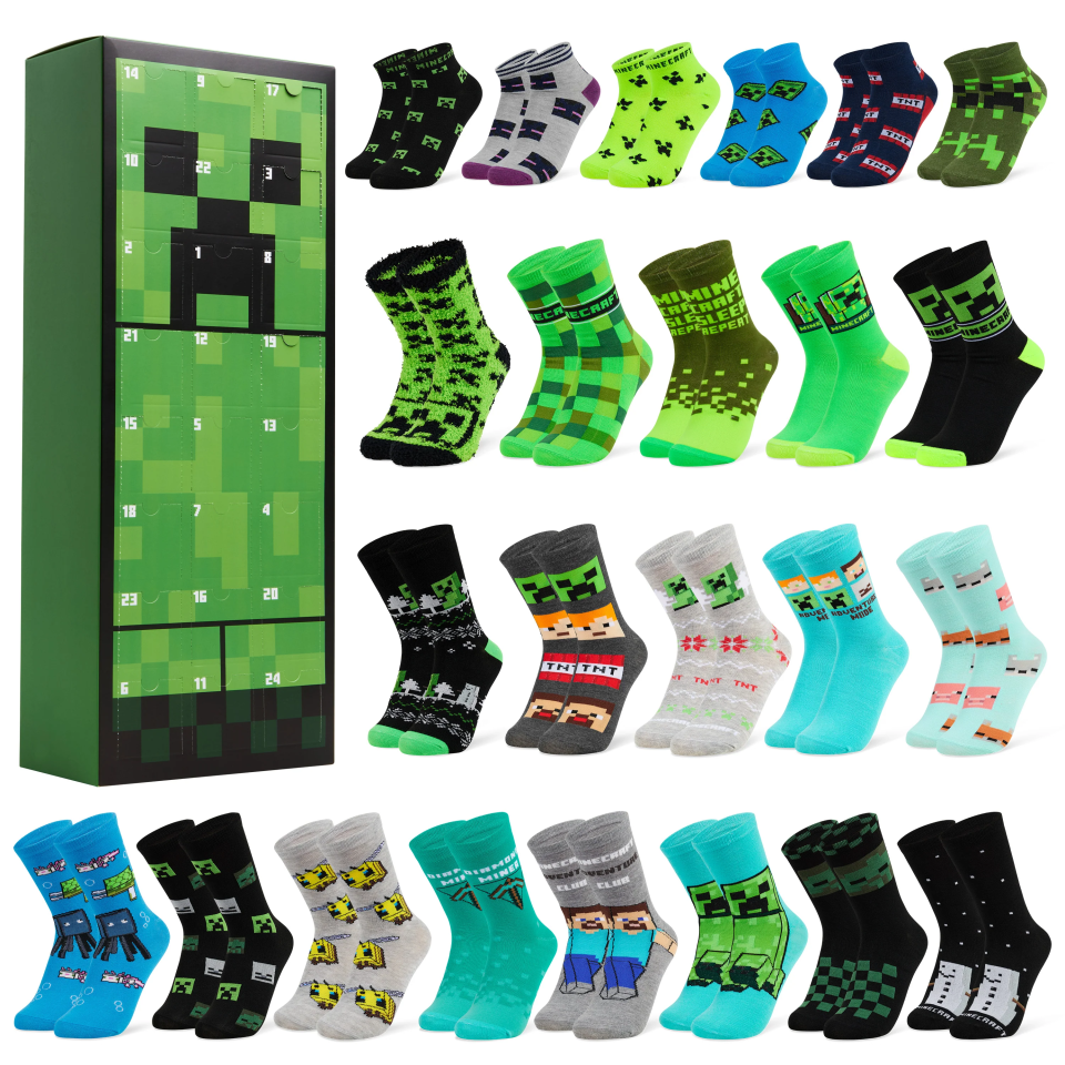 Minecraft (Lizenz) Minecraft Socken-Adventskalender 2026