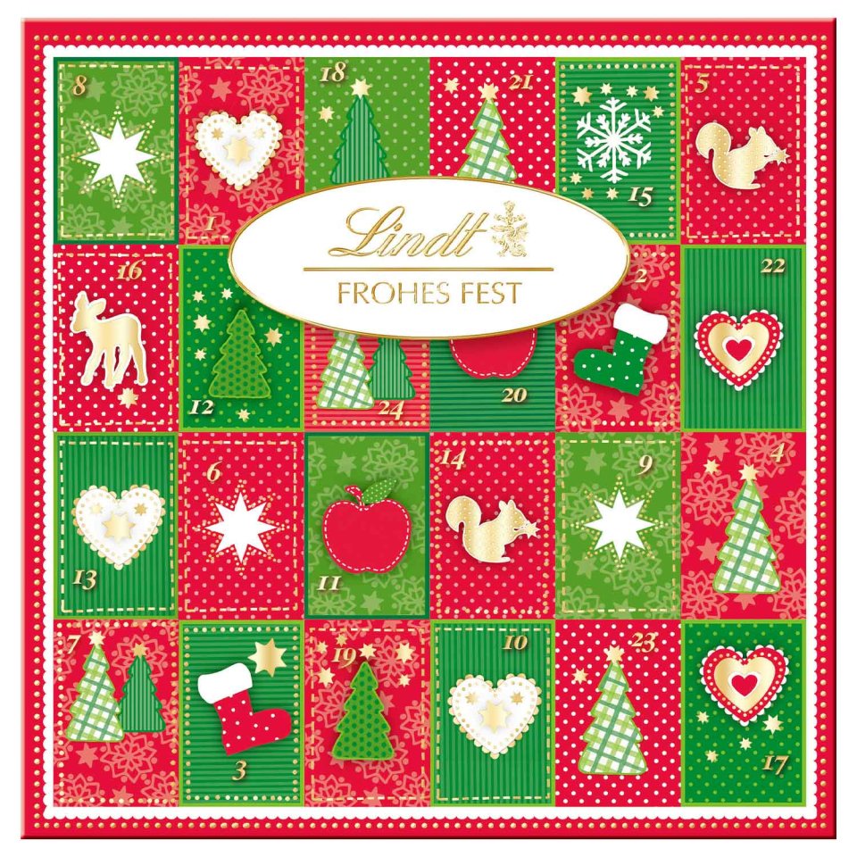 Lindt Mini-Tisch-Adventskalender 2026 „Frohes Fest“