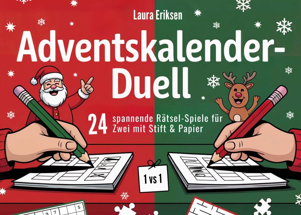 Adventskalender-Duell: 24 Rätselspiele für Zwei