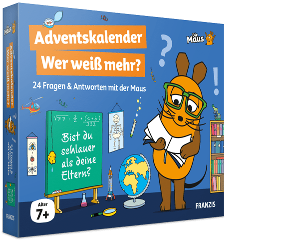 FRANZIS Die Maus Adventskalender „Wer weiß mehr?“