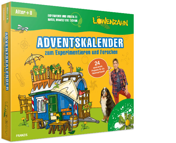 FRANZIS Löwenzahn Adventskalender zum Experimentieren und Forschen