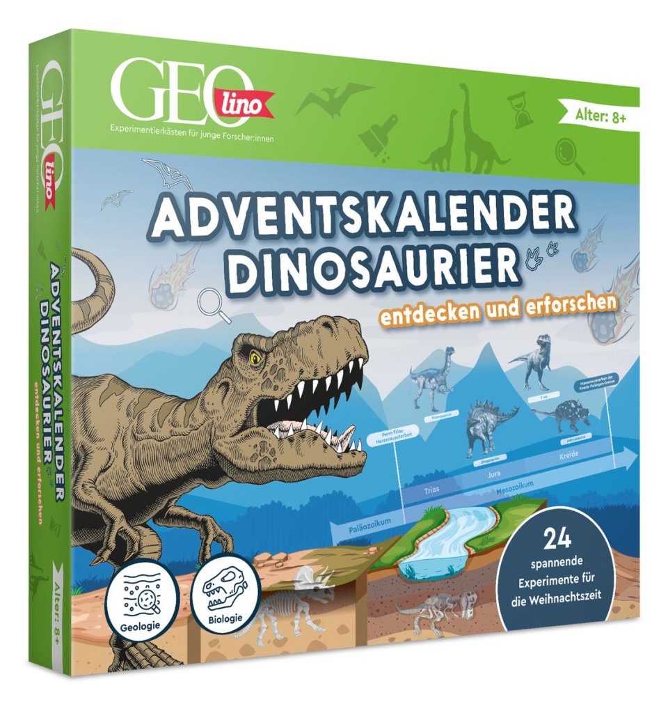 FRANZIS GEOlino Adventskalender Dinosaurier – entdecken und erforschen