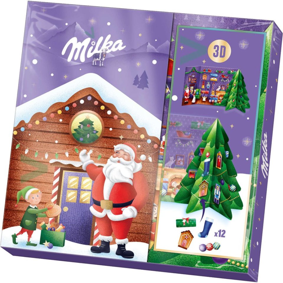 Milka 3D Bastel-Adventskalender