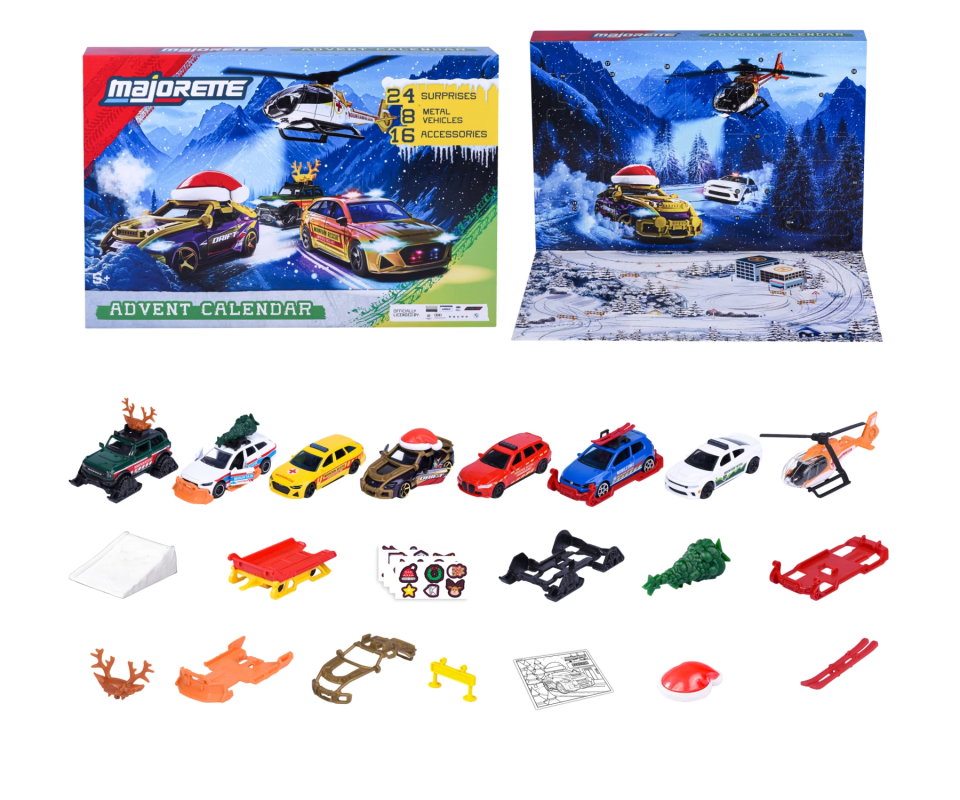 Majorette Adventskalender „Mountain Rescue“ mit 8 Metallautos