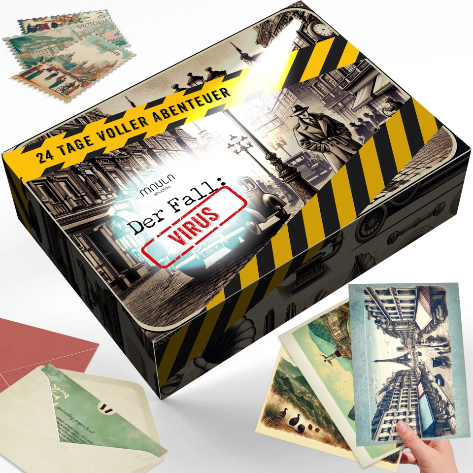 Milula Studios Rätsel-Adventskalender 2026 „Der Fall Virus“