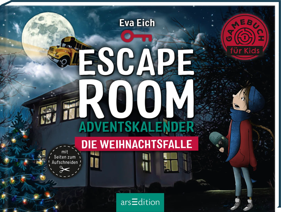 arsEdition Escape Room Adventskalender. Die Weihnachtsfalle – Gamebuch für Kids