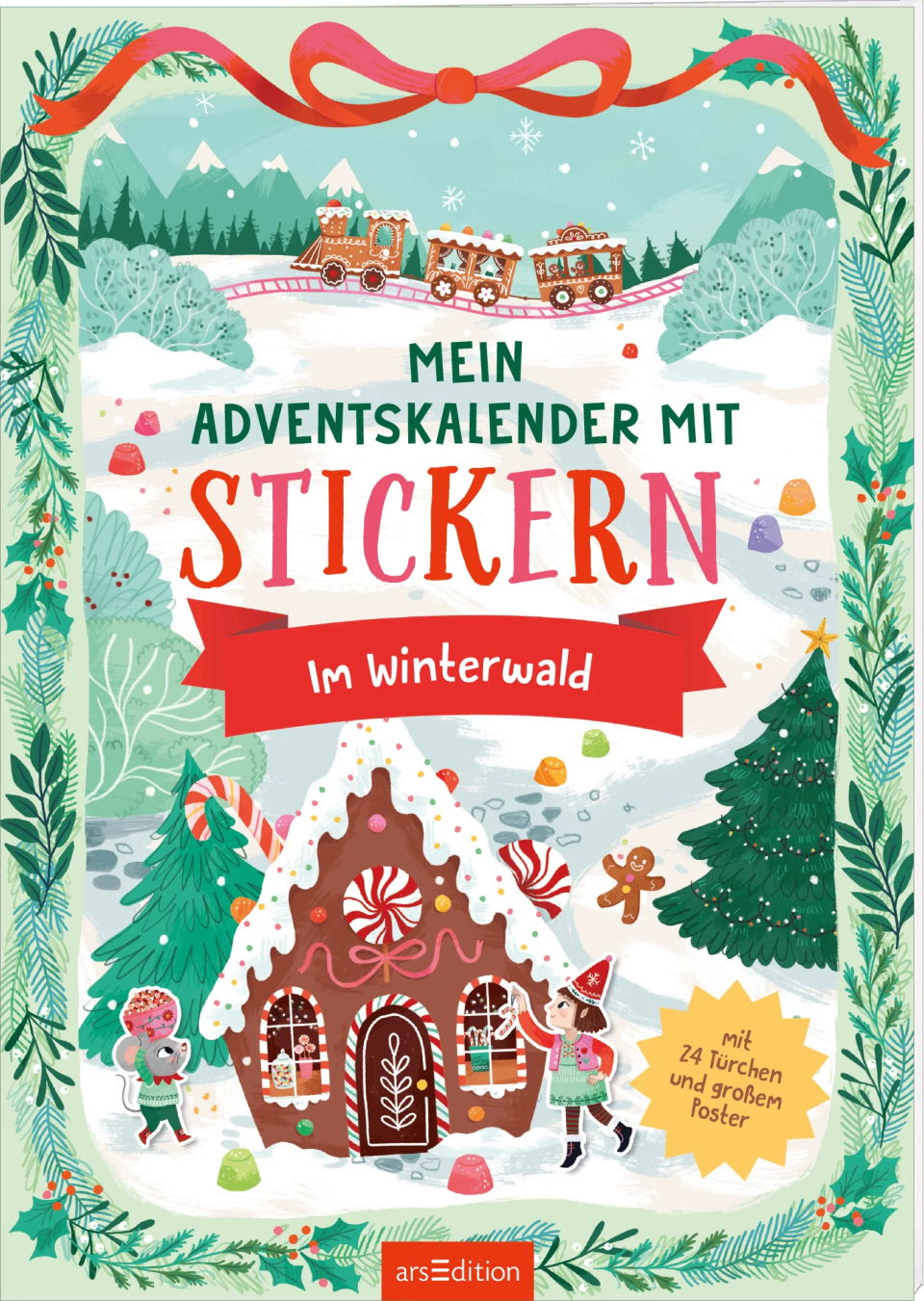arsEdition Mein Adventskalender mit Stickern – Im Winterwald 2026