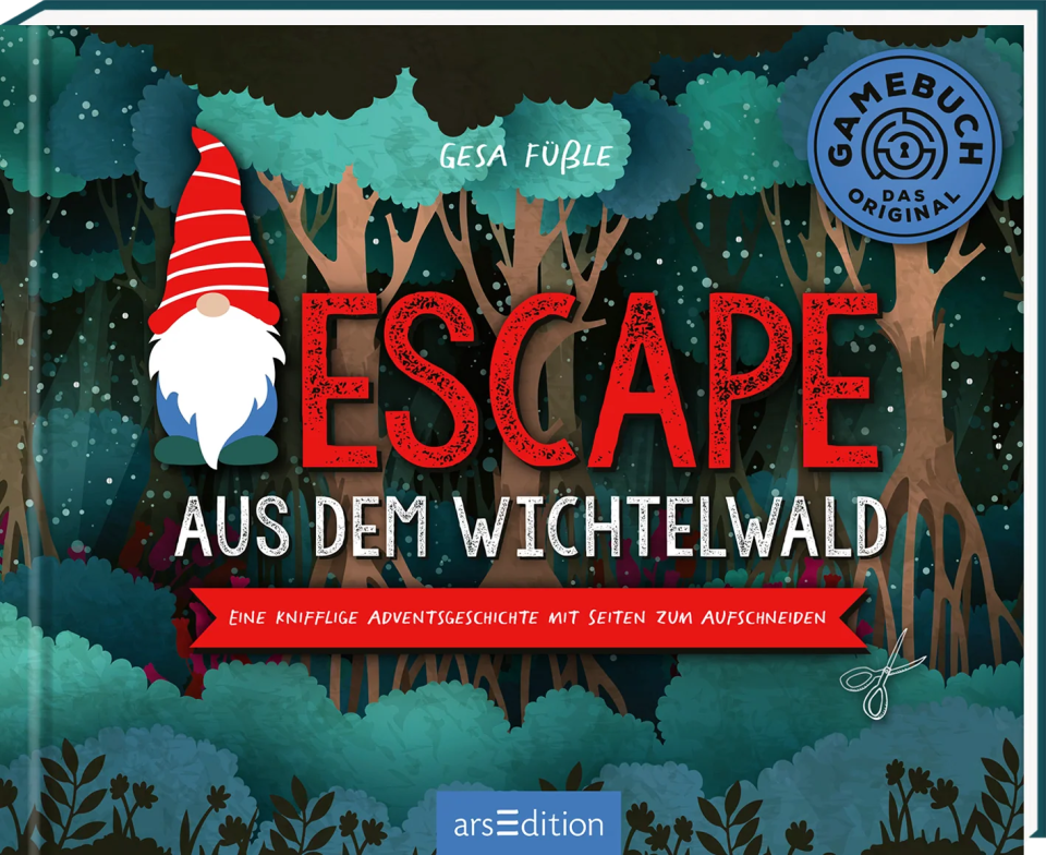 arsEdition Escape aus dem Wichtelwald – Adventsgeschichte mit Seiten zum Aufschneiden Adventskalender