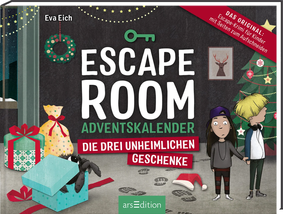 arsEdition Escape Room Adventskalender. Die drei unheimlichen Geschenke – Gamebuch für Kids