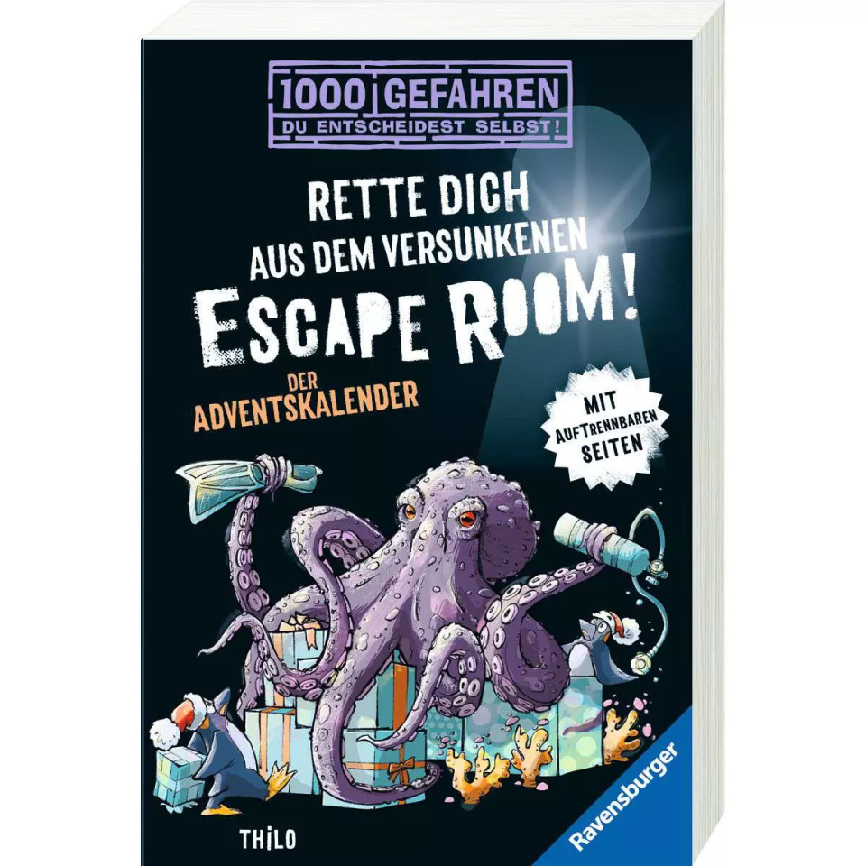 Ravensburger 1000 Gefahren – Der Adventskalender: Rette dich aus dem versunkenen Escape Room!
