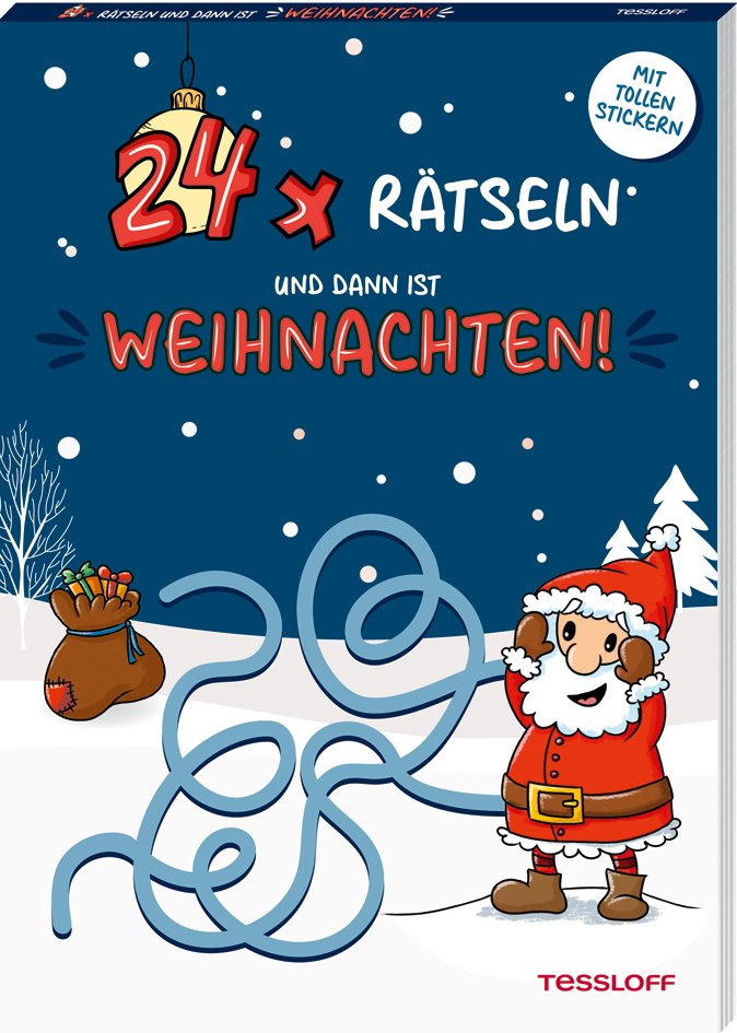 Tessloff 24 x rätseln und dann ist Weihnachten! – Rätsel-Adventskalender