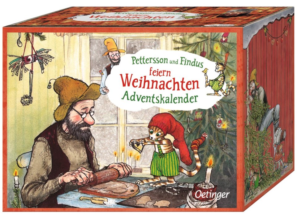 Oetinger Pettersson und Findus feiern Weihnachten – Adventskalender-Box