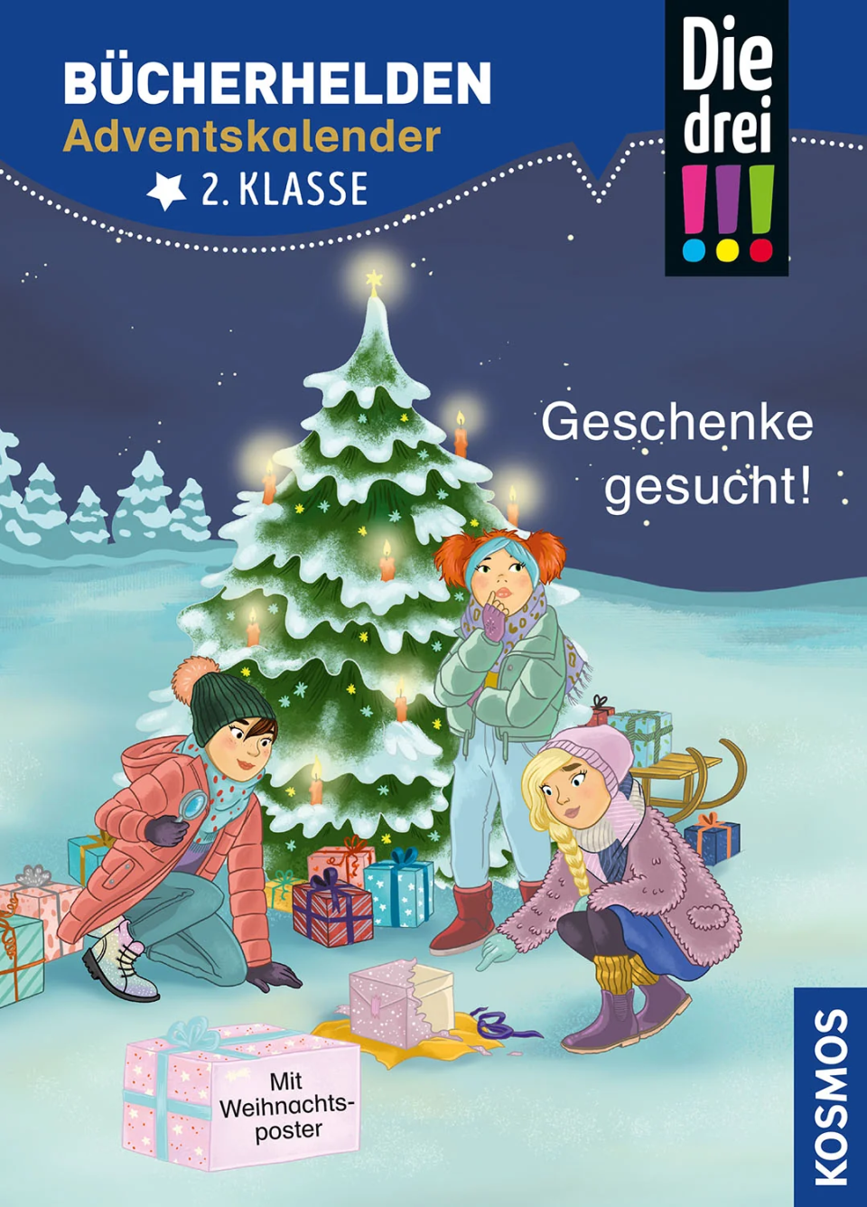 KOSMOS Die drei !!! Bücherhelden 2. Klasse – Adventskalender: Geschenke gesucht!