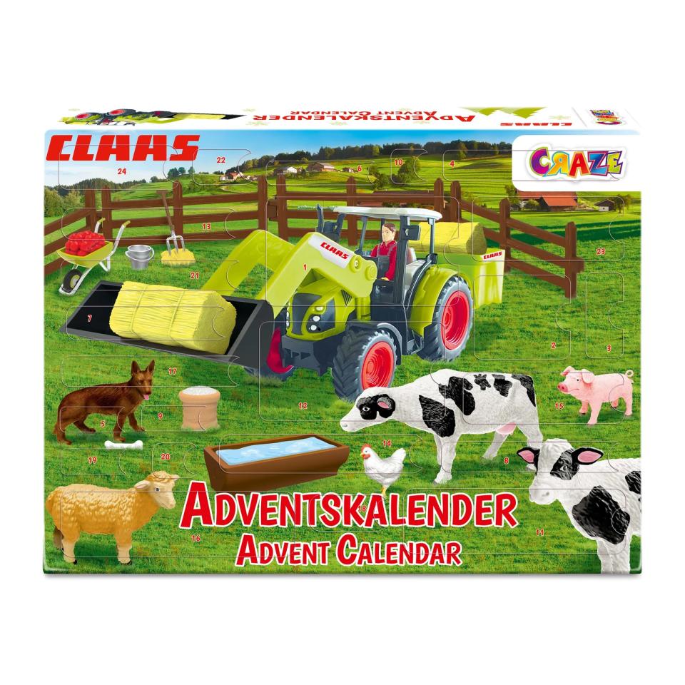 CRAZE CLAAS Adventskalender 2026 Bauernhof mit Traktor