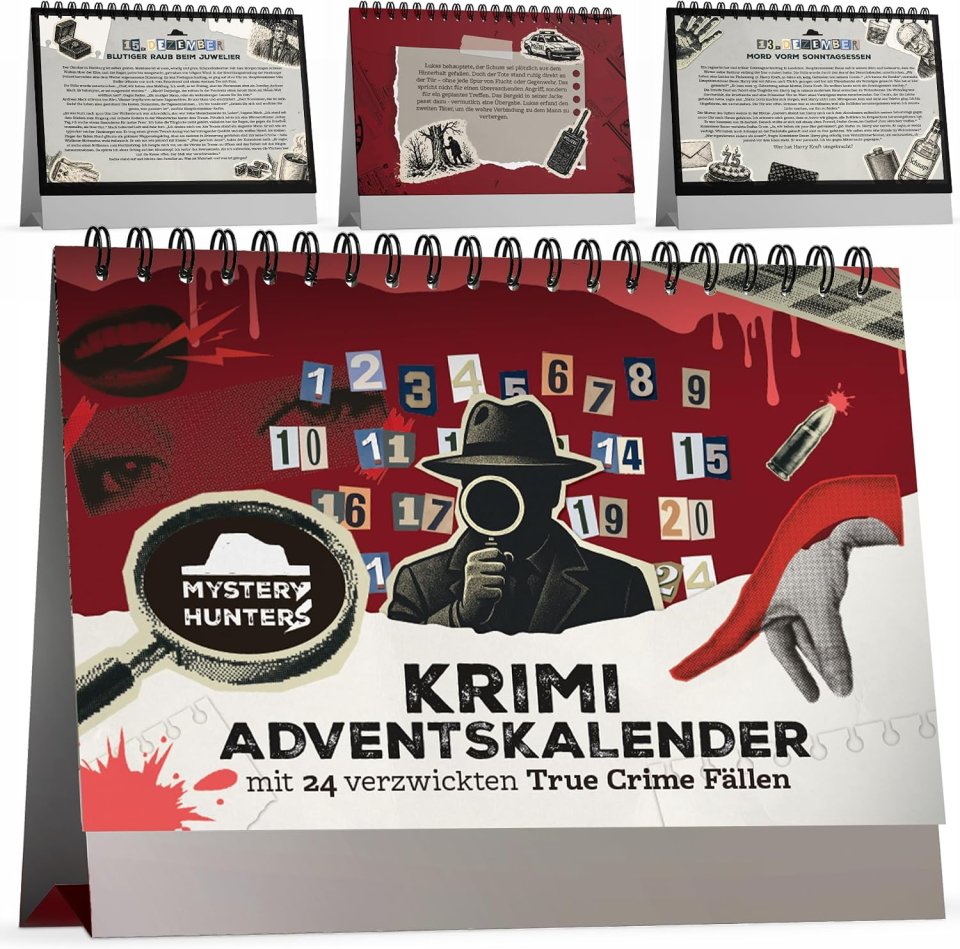 True-Crime-Rätsel-Tischkalender 2026 Adventskalender