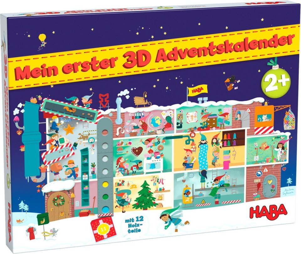 HABA Mein erster 3D-Adventskalender – In der Weihnachtsfabrik