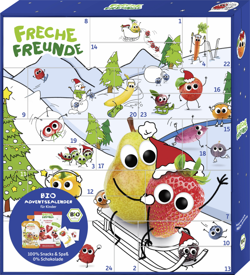 Freche Freunde Bio-Adventskalender 2026 für Kinder
