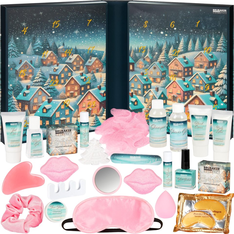 BRUBAKER Cosmetics XXL Beauty Adventskalender 2026 „Weihnachtsdorf im Schnee“