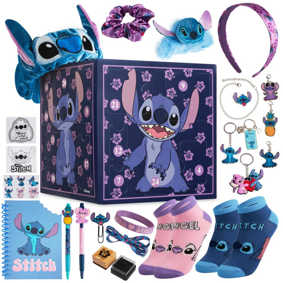 Disney Stitch Adventskalender 2026 – Lila Stitch-Würfel
