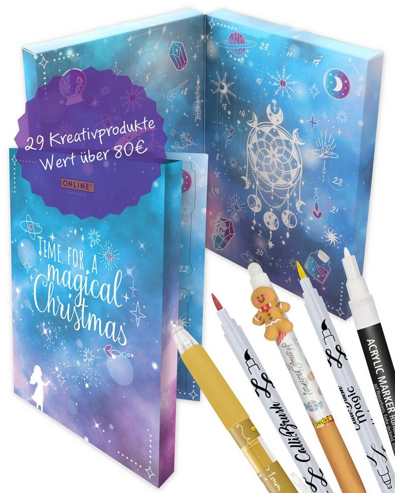 ONLINE Schreibgeräte Magic Adventskalender 2026 – Kreativ-Kalender mit Zauberstiften