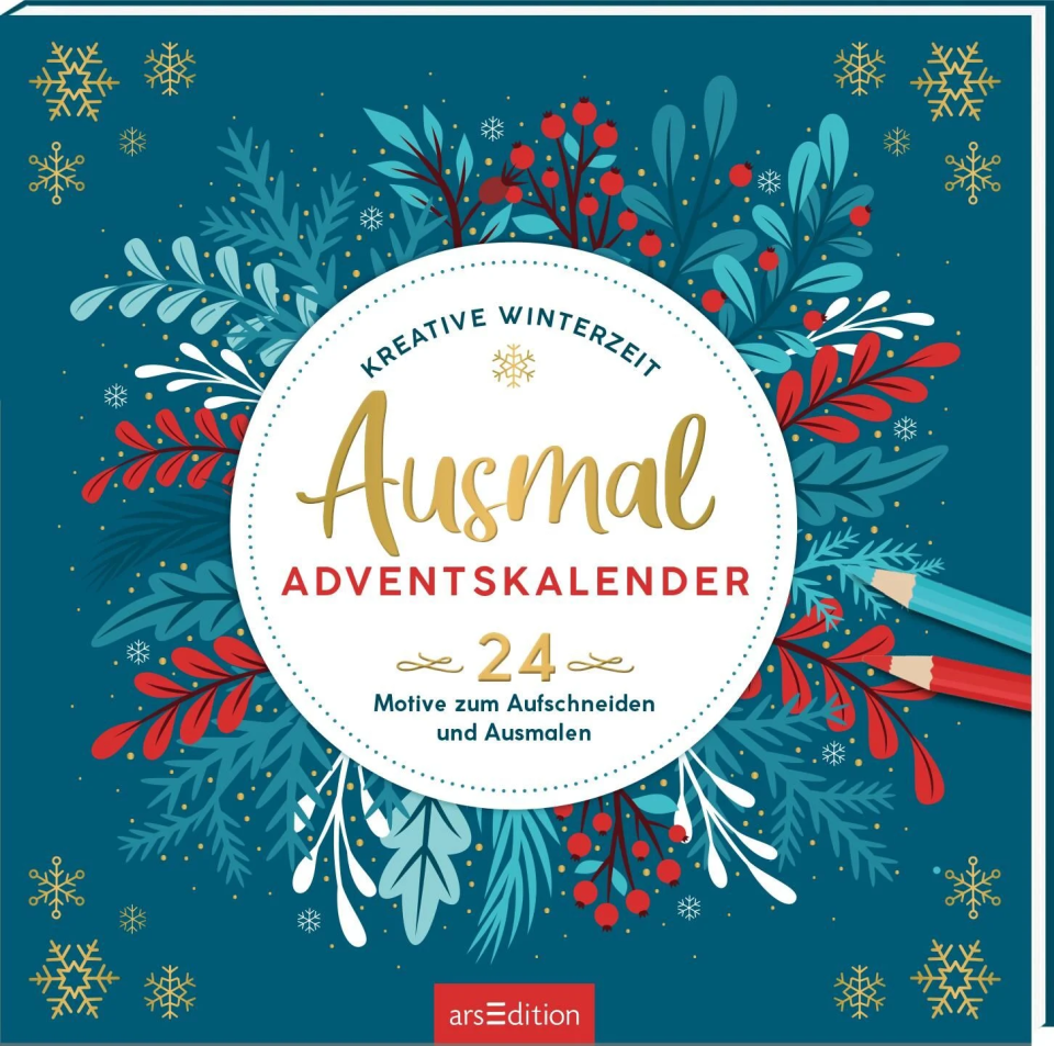 arsEdition Ausmal-Adventskalender – Kreative Winterzeit