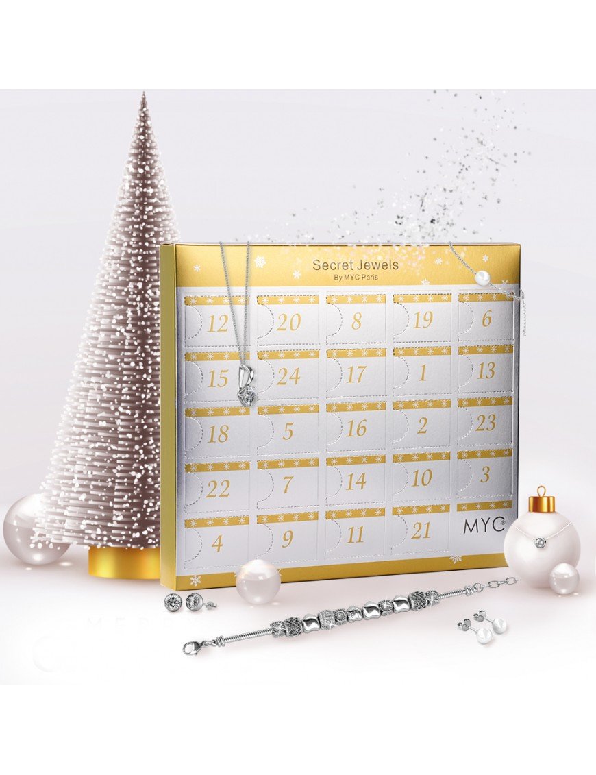 MYC-Paris MYC Schmuck-Adventskalender „Secret Jewels“ – Silberfarbe