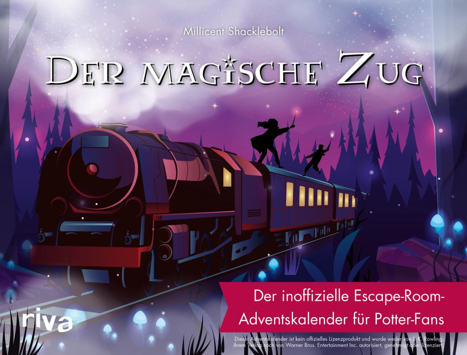 riva Verlag Der magische Zug – Escape-Room-Adventskalender für Potter-Fans