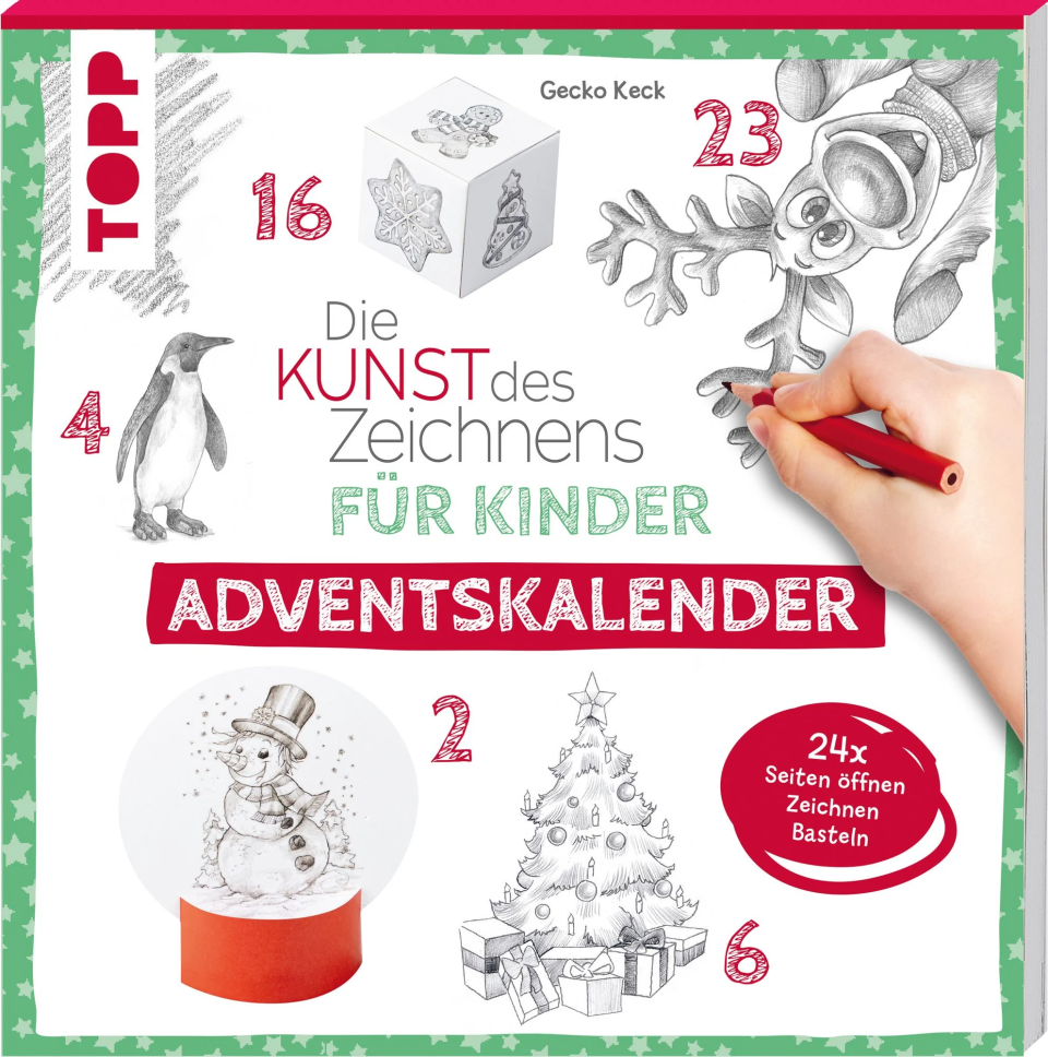 TOPP / Frechverlag Die Kunst des Zeichnens für Kinder – Adventskalender