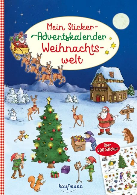 Kaufmann Verlag Mein Sticker-Adventskalender: Weihnachtswelt 2026