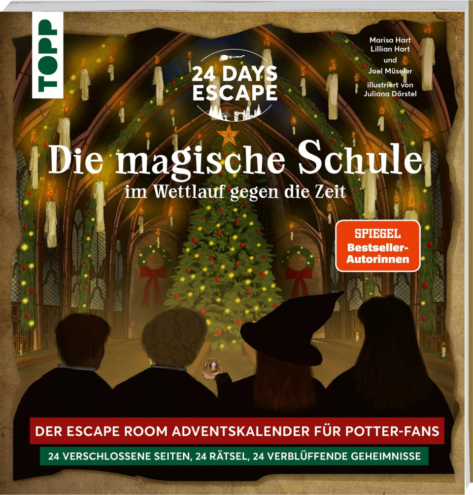 TOPP (frechverlag) 24 DAYS ESCAPE – Der Escape Room Adventskalender für Potter-Fans