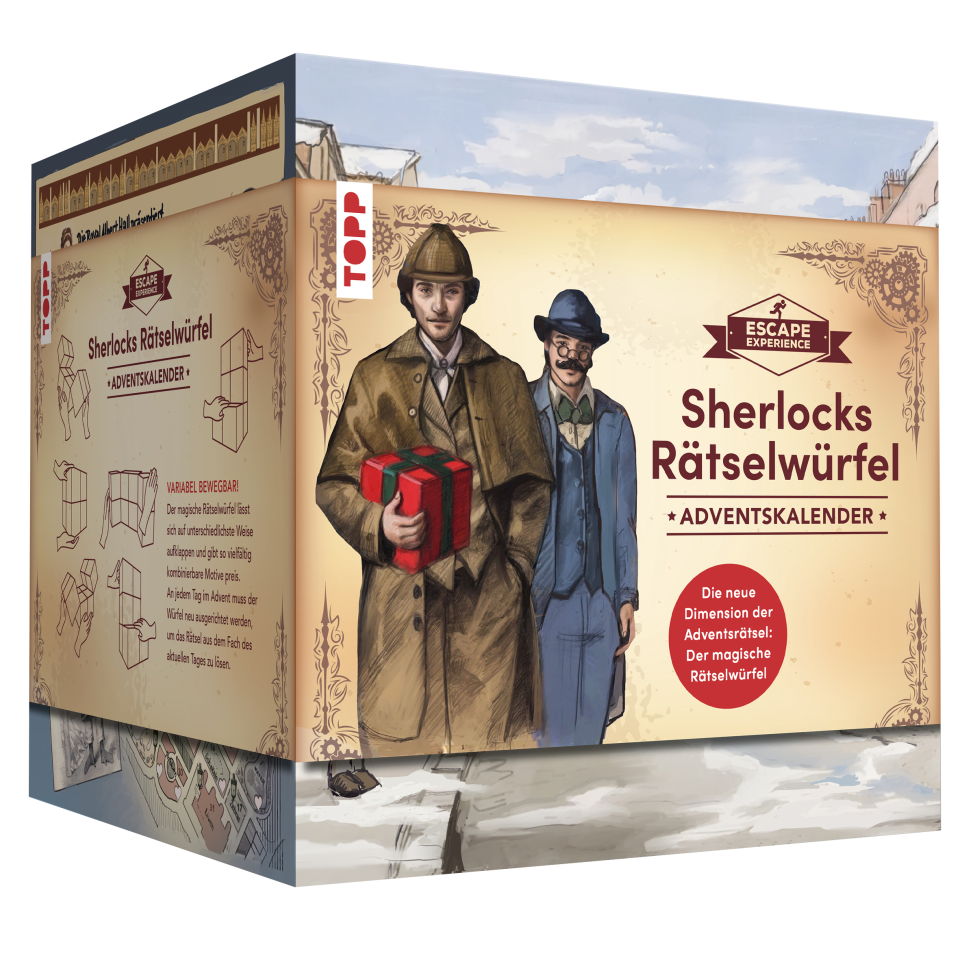 Escape Experience Escape-Adventskalender Rätselwürfel: Sherlock Holmes und das mysteriöse Geschenk