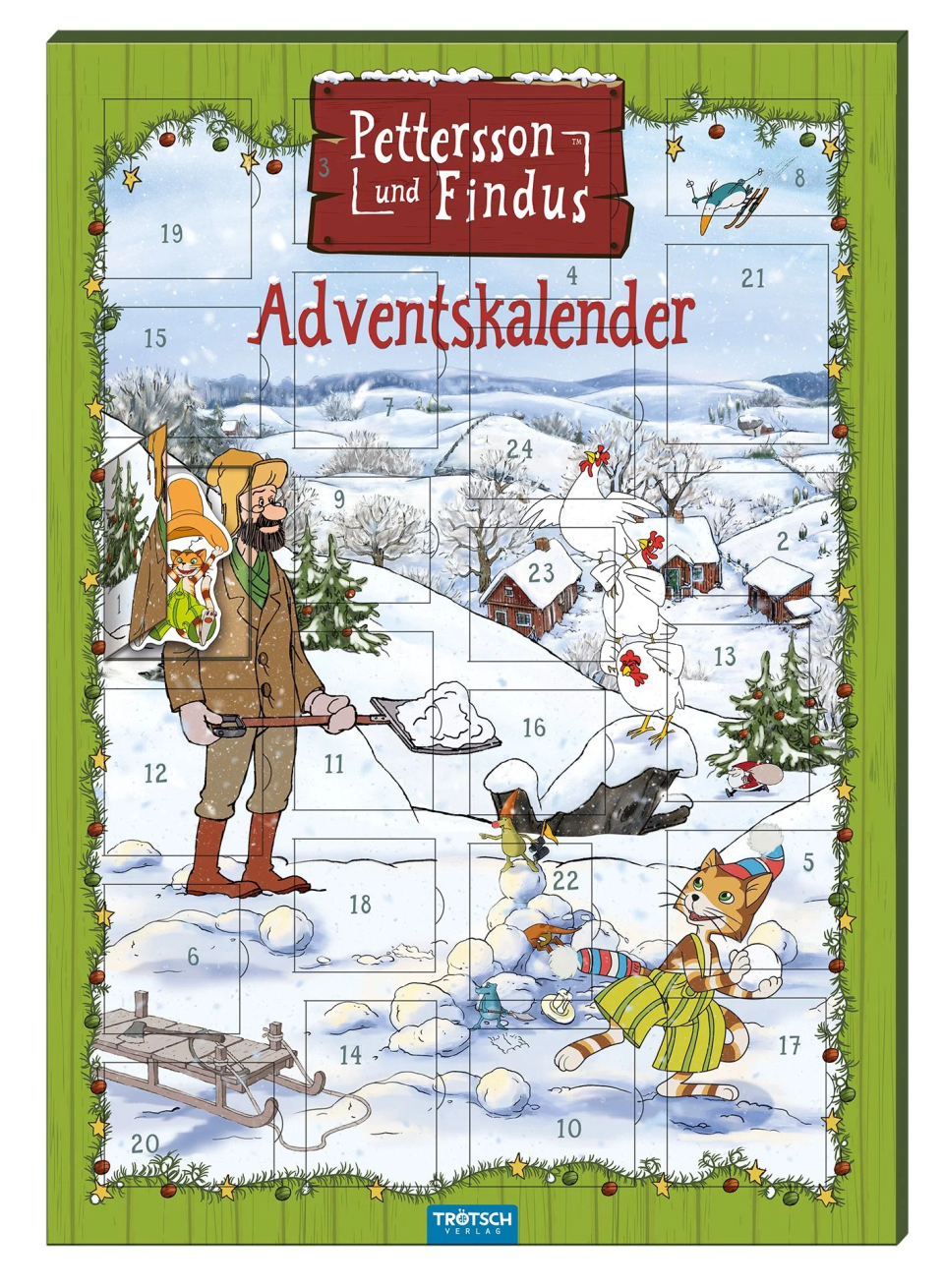 Trötsch Magnet-Adventskalender „Pettersson & Findus“