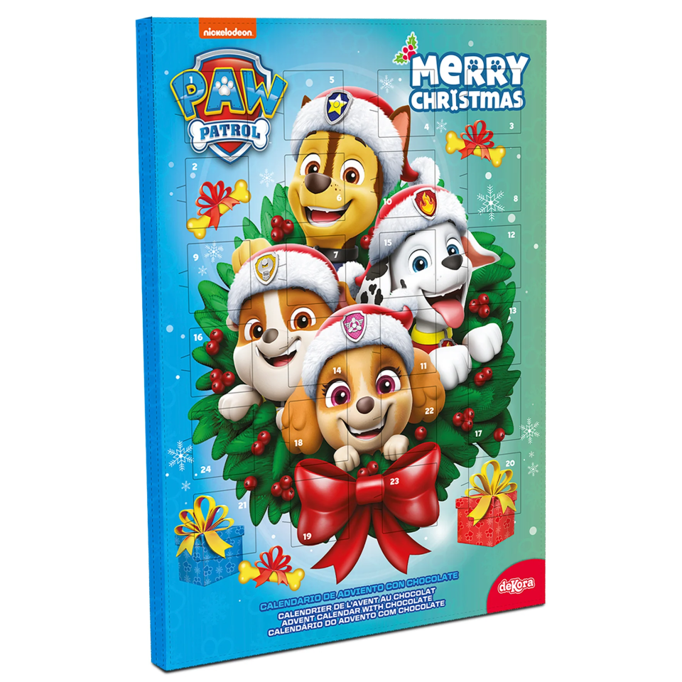 Dekora PAW Patrol Schokoladen-Adventskalender mit Girlande