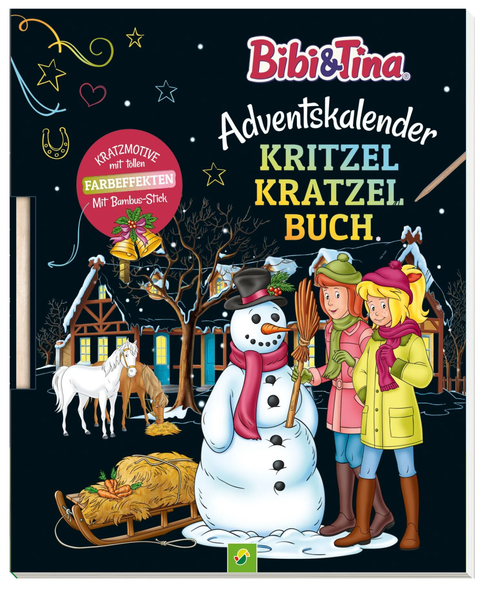 Schwager & Steinlein Bibi & Tina Adventskalender Kritzel-Kratzel-Buch