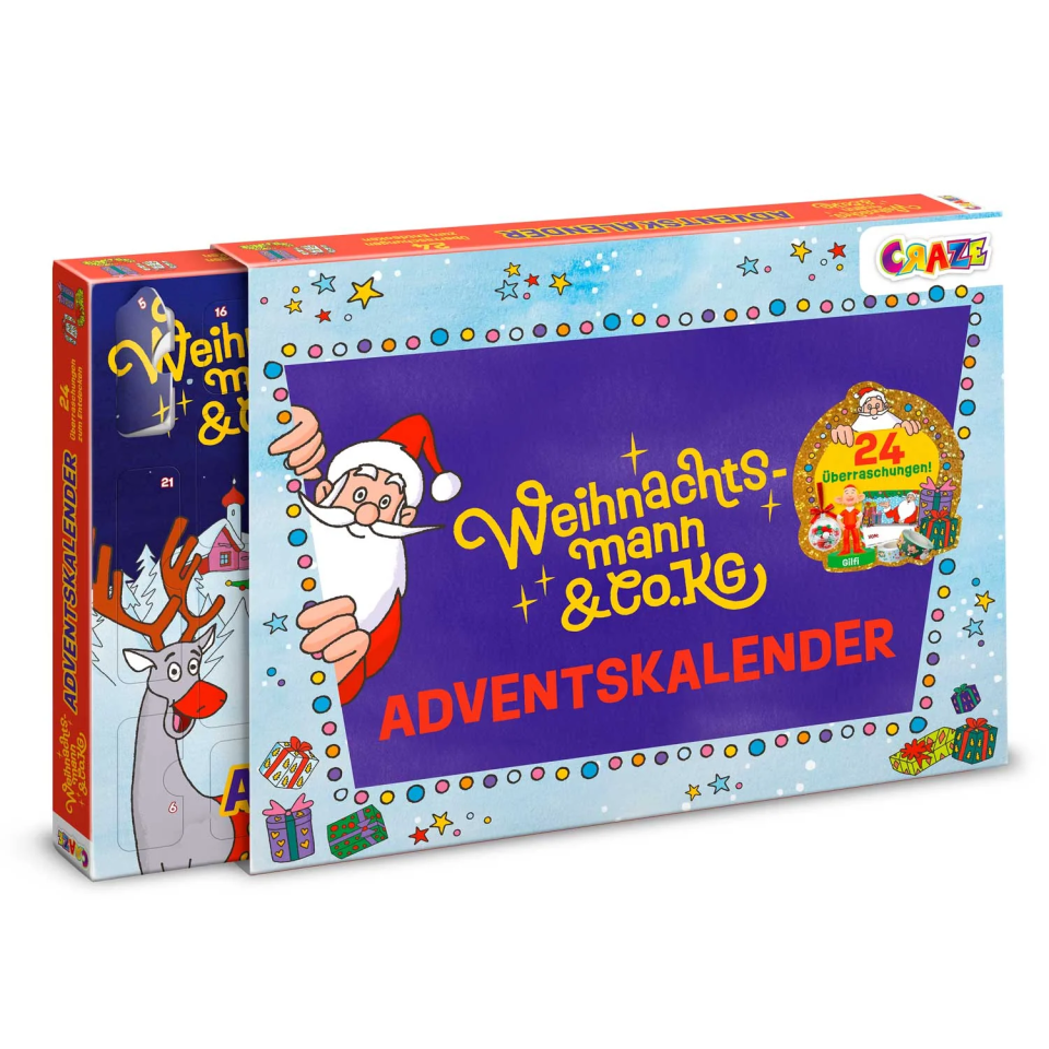 CRAZE Weihnachtsmann & Co. KG Adventskalender 2026 für Kinder