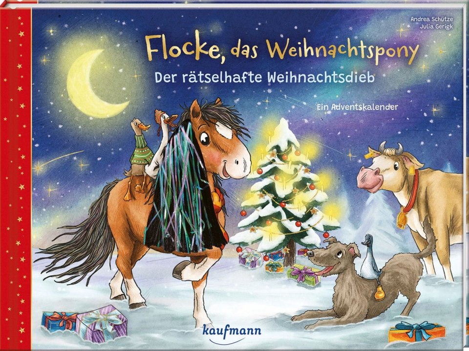 Kaufmann Verlag Flocke, das Weihnachtspony – Der rätselhafte Weihnachtsdieb Adventskalender 2026