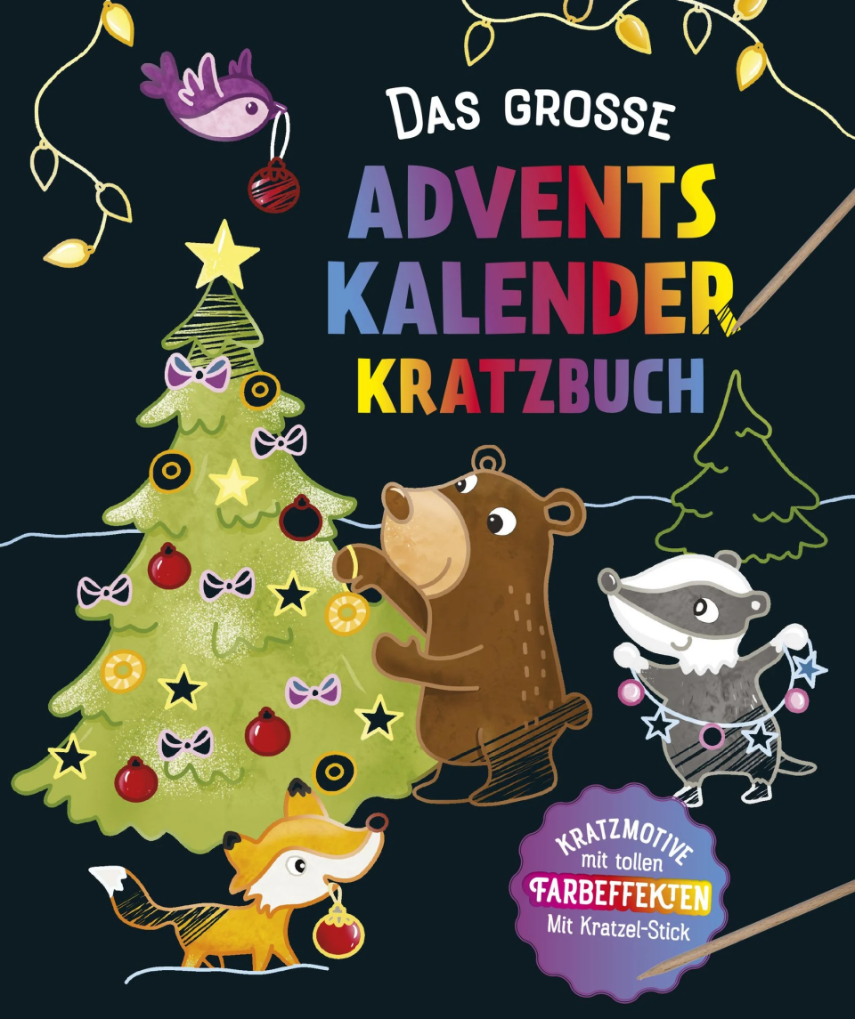 Schwager & Steinlein Das große Adventskalender Kritzel-Kratzel-Buch