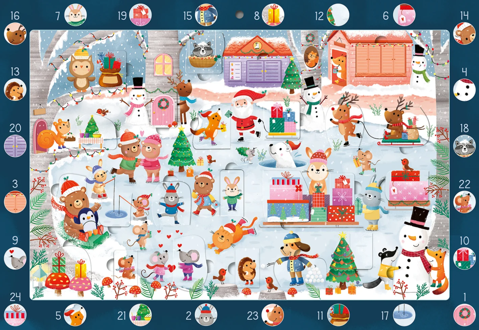 arsEdition Mein Wimmel-Adventskalender: Fröhliches Schlittschuhlaufen