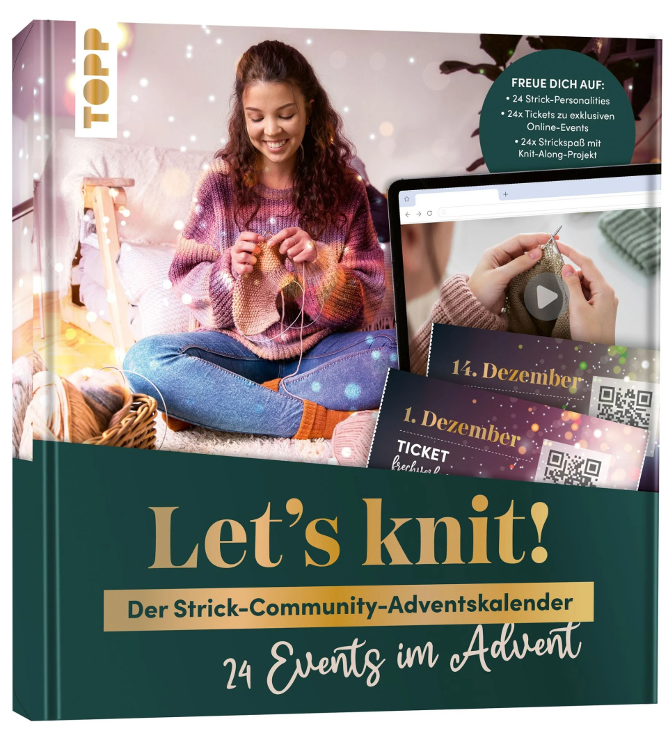 TOPP / frechverlag Let's knit! 24 Events im Advent – Strick-Community-Adventskalender 2026