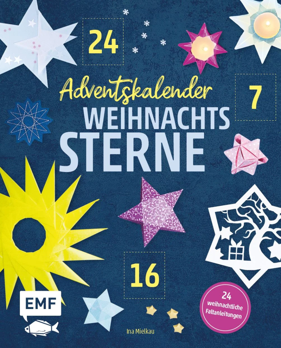 Edition Michael Fischer (EMF) Adventskalender Weihnachtssterne – 24 Faltanleitungen