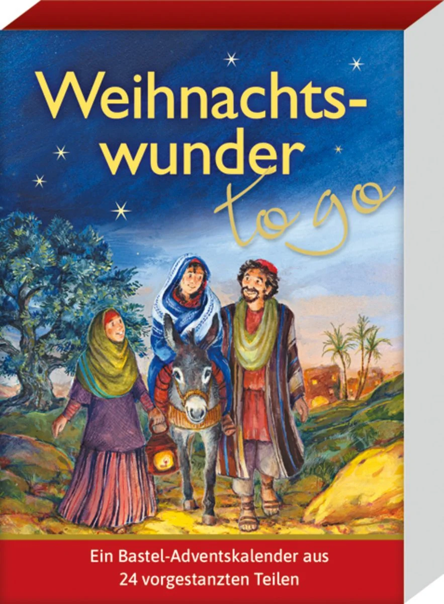 Kaufmann Weihnachtswunder to go – Bastel-Adventskalender aus 24 vorgestanzten Teilen