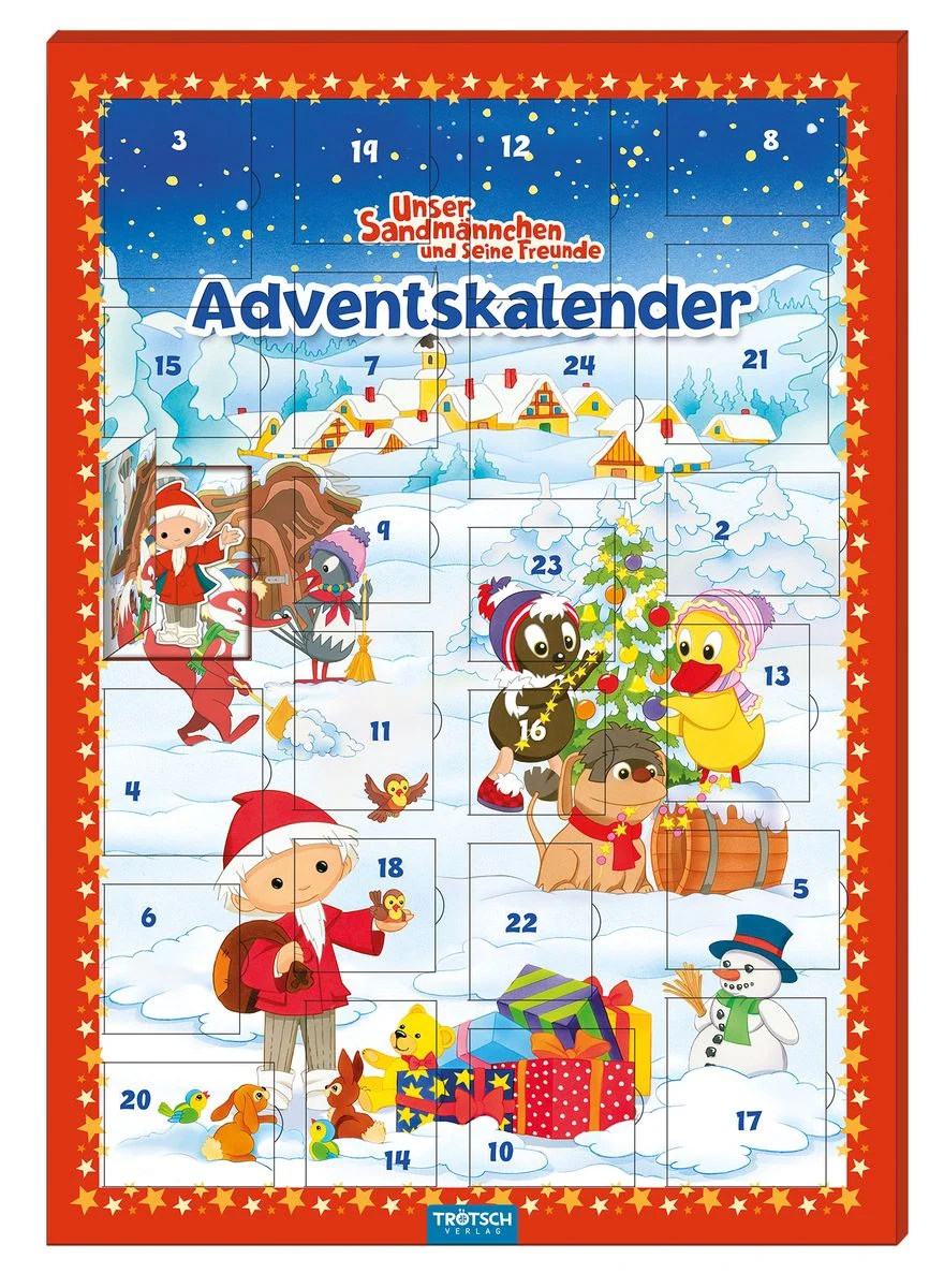 Trötsch Magnet-Adventskalender „Unser Sandmännchen“