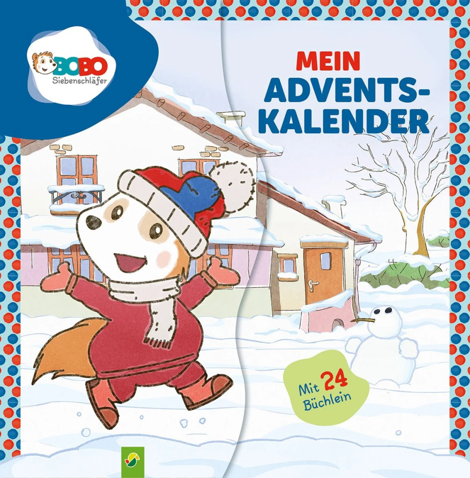 Schwager & Steinlein Mein Adventskalender Bobo Siebenschläfer – 24 Mini-Bücher