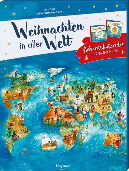 Kaufmann Weihnachten in aller Welt – Adventskalender mit 24 Büchlein