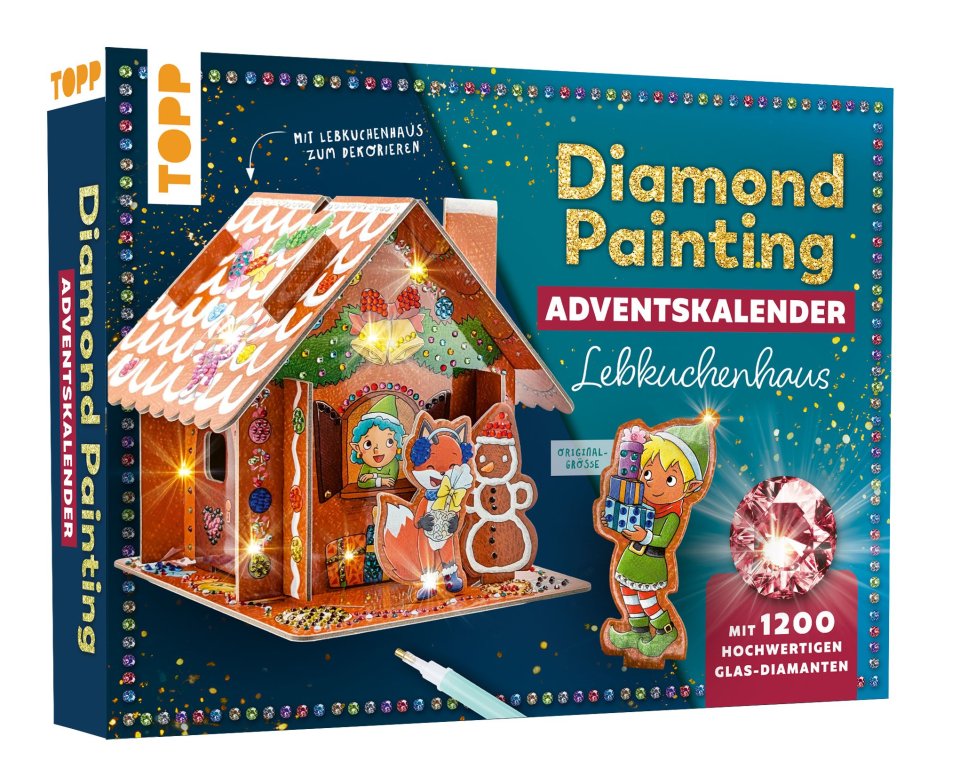 TOPP Diamond Painting Adventskalender Lebkuchenhaus