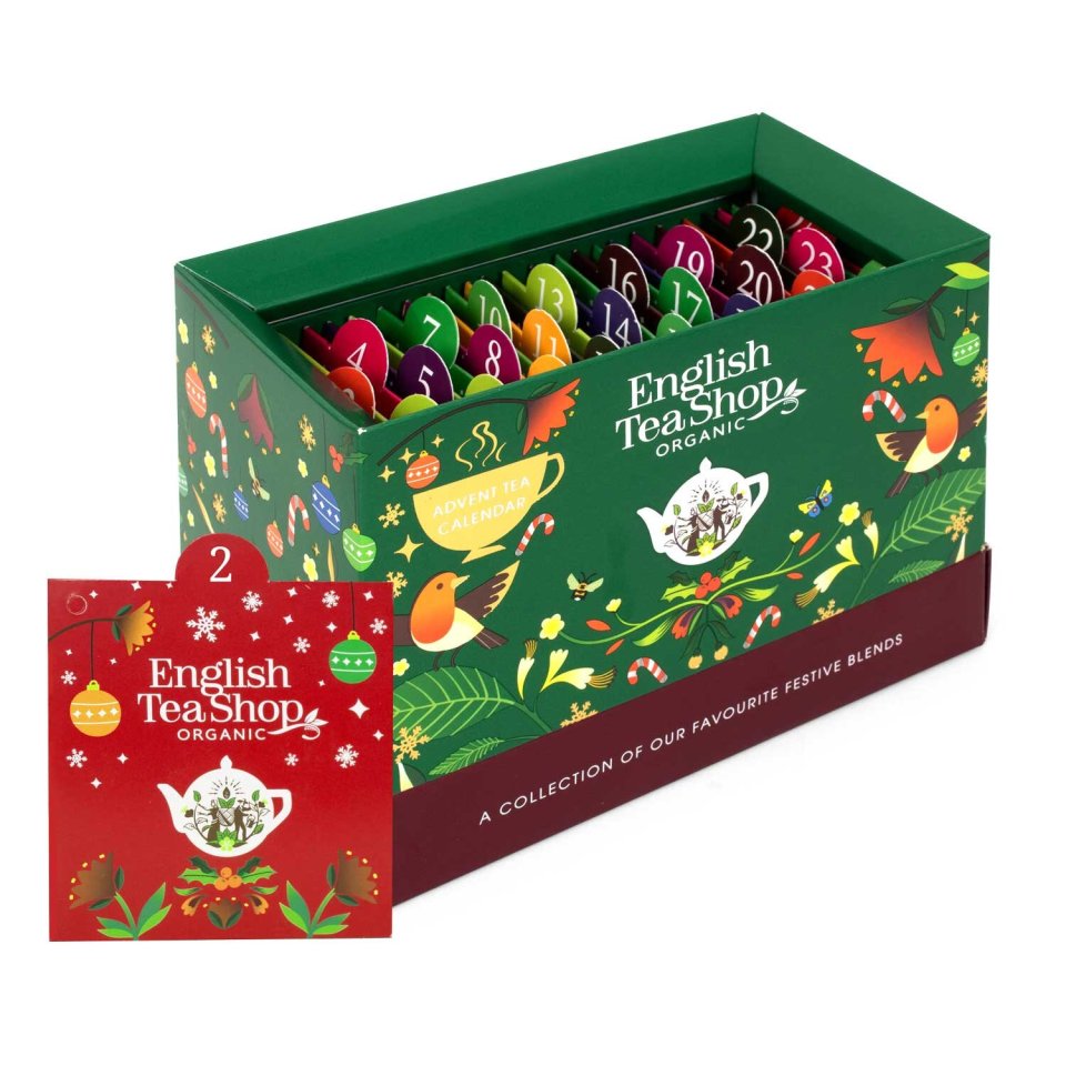English Tea Shop Bio-Tee-Adventskalender „Christmas Countdown“ Grün